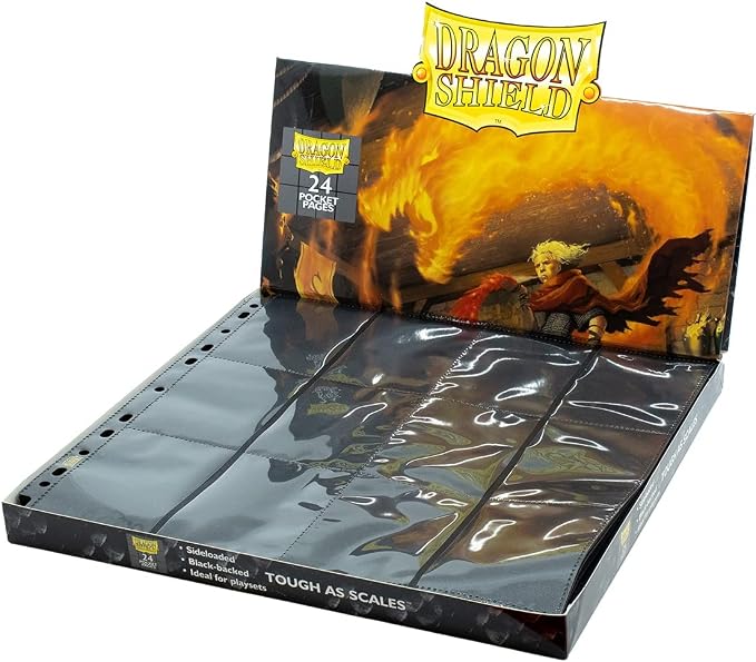 Arcane Tinmen Dragon Shield Standard Size Cards 24 Pocket Page Clear Sheet 50 Pages MTG Card Sleeves are Smooth Tough Compatible with Pokemon Yugioh Magic The Gathering Card Sleeves (ART10304) by DragonShield