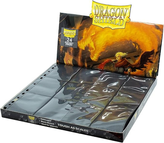 Arcane Tinmen Dragon Shield Standard Size Cards 24 Pocket Page Clear Sheet 50 Pages MTG Card Sleeves are Smooth Tough Compatible with Pokemon Yugioh Magic The Gathering Card Sleeves (ART10304) by DragonShield