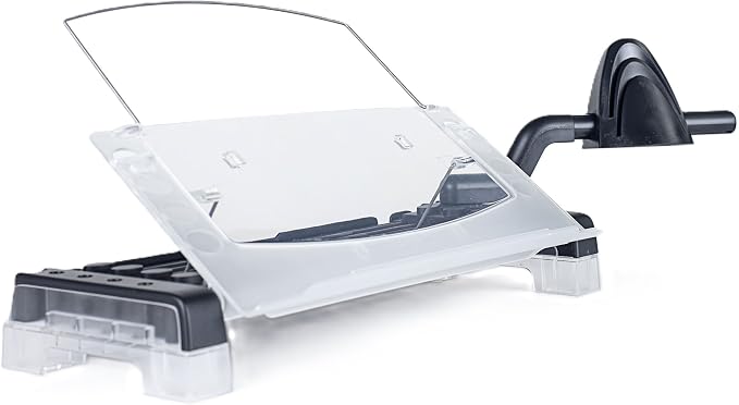 MemoScape Adjustable in-Line Document Holder for Typing | Reduces Neck Strain, Improves Focus, Boosts Desk Organization, and Workflow | Paper Holder Stand for Desk and Home Office - Black (VUR 2060) by VuRyte