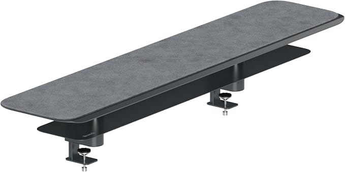 Branch Monitor Stand, Small Monitor Riser Second Tier Storage | Elegant, Durable Powder-Coated Steel Stand with Soft Felt Liner, Charcoal by Branch