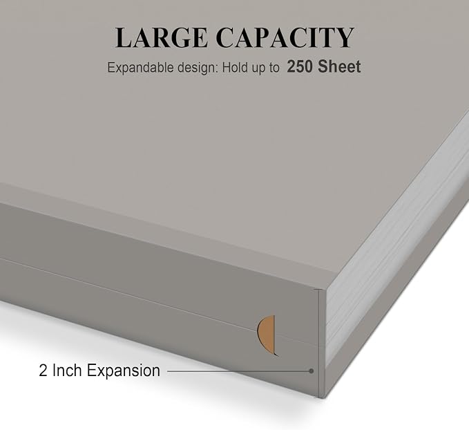 ViVin Hanging File Folders, 1/5-Cut Adjustable Tabs with 24 Per Box, 2 Inch Expansion, 24 Pack Letter Size Hanging File Folders, Designed for Office Home School Filing Cabinet(Gray) - Image 4