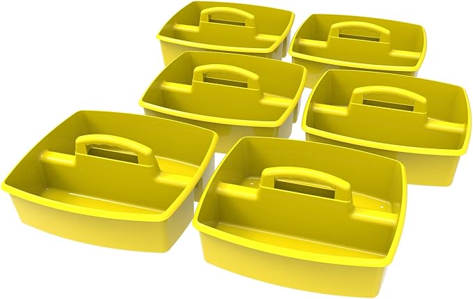Storex Industries Caddy, Yellow - Image 2