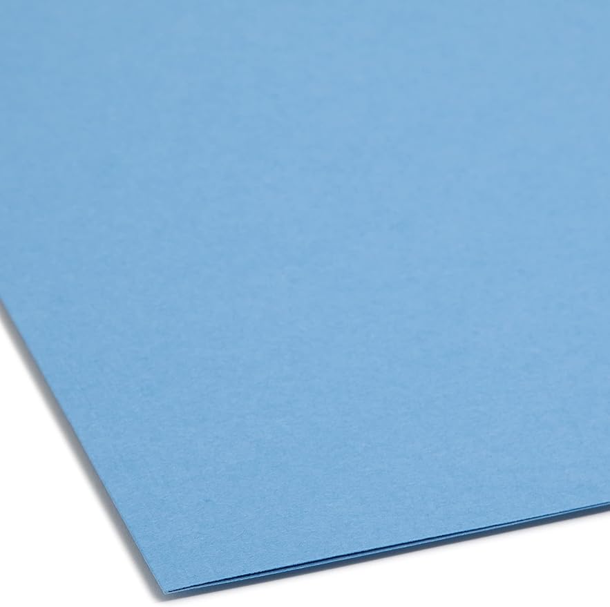 Smead Fastener File Folder, 2 Fasteners, Reinforced 1/3-Cut Tab, Legal Size, Blue, 50 per Box (17040) - Image 4