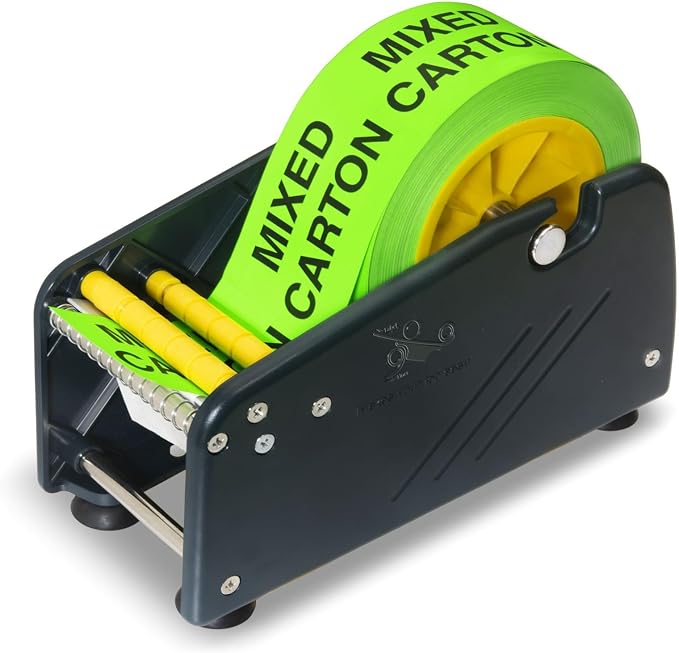 Excell LD-319 Economy Lightweight Label Dispenser (3" Wide, 1"/3" Core) | Lightweight plastic dispenser with 4 non-slip suction cups. Adjustable holder fits 3" wide rolls with 1" & 3" cores. - Image 6