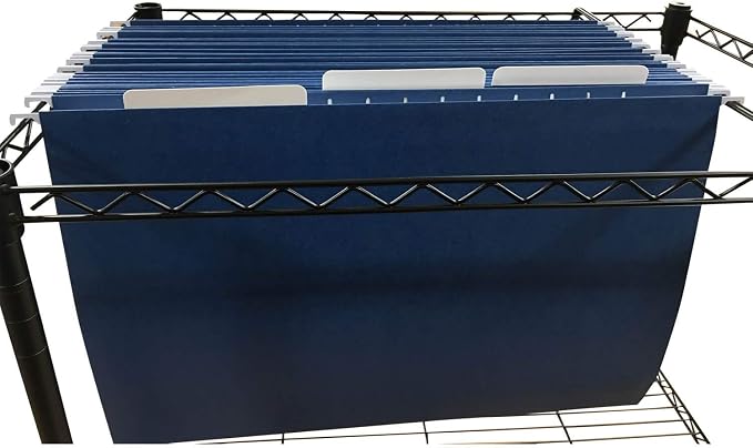Ruby Paulina 11x17 Hanging File Folders – 25 Pack Tabloid Size Hanging File Folder Organizer with Plastic Tabs – Blue 11 x 17 Folder for Filing Cabinets, Bins, Drawers, and Organizers - Image 5