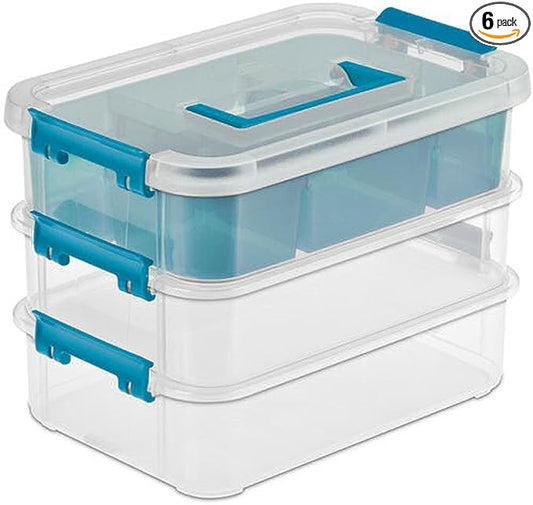Sterilite 14138606 Layer Stack & Carry Box, 10-5/8-Inch by Sterilite