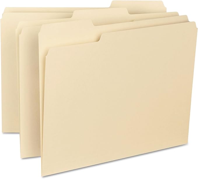 Smead Interior File Folder, 1/3-Cut Tab, Letter Size, Manila, 100 per Box, Expandable File Folders for Filing Cabinet - Image 2