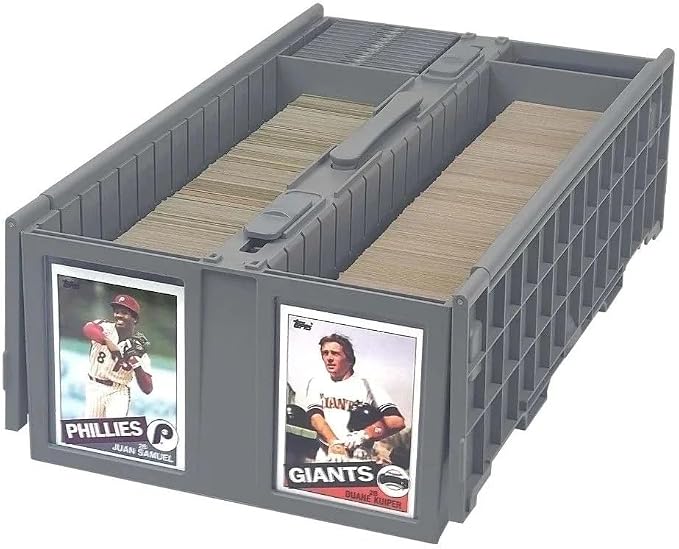 BCW Collectible Card Bin – (Single, Gray) | Holds up to 1600 Cards | Plastic Storage Box for Pokémon, MTG & Sports Cards by BCW