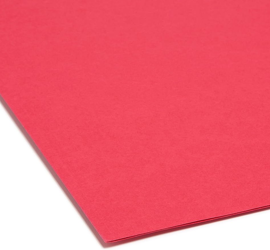 Smead File Folder, Reinforced 1/3-Cut Tab, Legal Size, Red, 100 per Box (17734) - Image 4