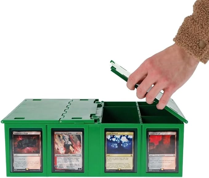 BCW Collectible Card Bin – Green | Holds 3200 Cards | Includes 4 Dividers | Storage for Pokémon, MTG & Sports Cards - Image 8