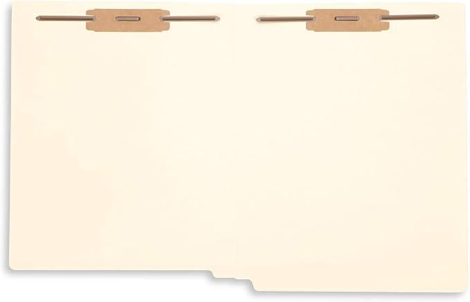 Blue Summit Supplies 100 Manila Fastener File Folders with End Tabs, Reinforced Straight Cut End Tab Folders with 2 Fasteners, Standard Medical File Folders, Letter Size, Manila, 100 Pack | Reinforced end tab, letter size, 11pt, 2 prong bonded fastener... - Image 5