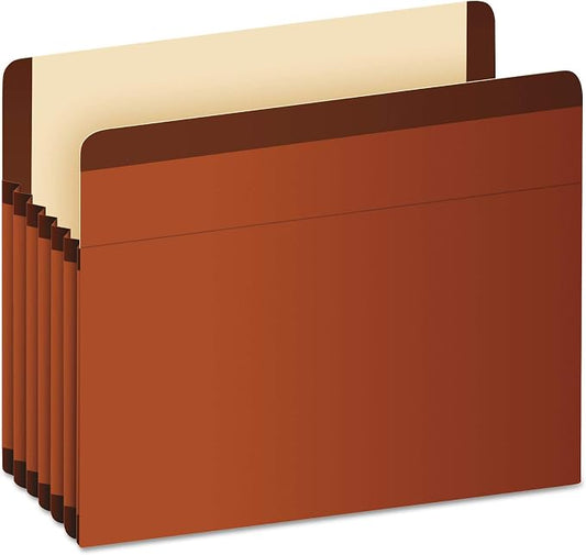 Pendaflex Premium Reinforced Recycled File Pockets 5 Pack (85565)- Legal size with 5 1/4" expansion by TOPSProducts