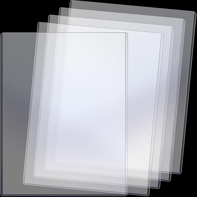 Sherr 5 Pcs 18 x 24 Inches Rigid Print Protectors Clear Hard Plastic Sheet Protectors Poster Sleeves for Protect Store and Display Photographs, Prints and Documents by Sherr