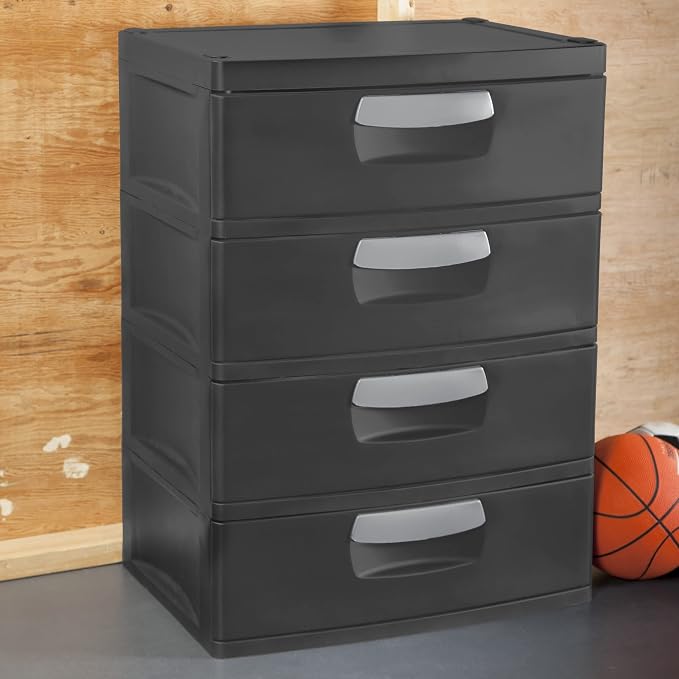 4 Drawer Unit Plastic (Color : Flat Gray) - Image 2