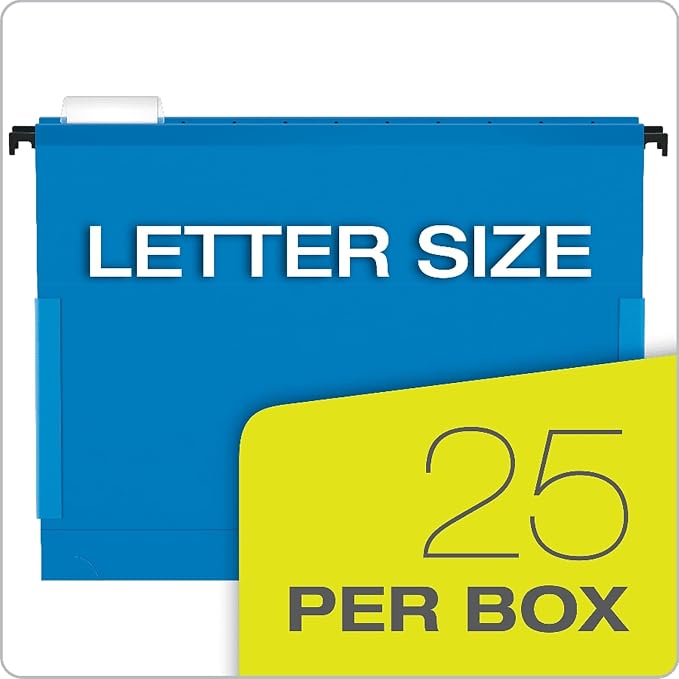 Oxford Pendaflex 59202 SureHook Reinforced Hanging Box Files, 2" Exp with Sides, Letter, Blue (Box of 25) - Image 8
