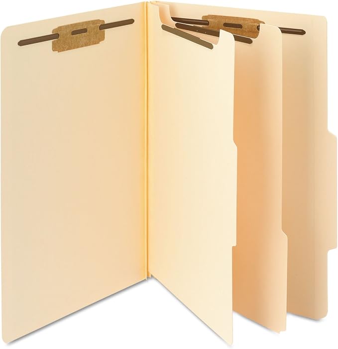 Smead Classification File Folder, 2 Dividers, 2" Expansion, 2/5-Cut Tab, Legal Size, Manila, 10 per Box (19000) - Image 5