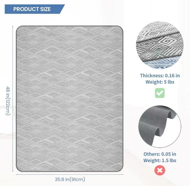 Chair Mat for Hardwood & Tile Floor, 36" x 48" Heavy Duty Office Chair Mat for Rolling Chairs Easy Glide, Anti Slip, Non-Curve, Floor Protector for Home Office - Image 2