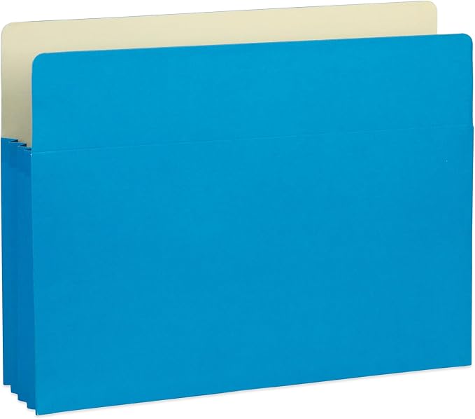 Blue Summit Supplies 10 Expanding File Pockets, Letter, 3.5", Assorted | 3.5 in expansion, assorted colors, accordion pockets, for documents, receipts, and file organization - Image 7
