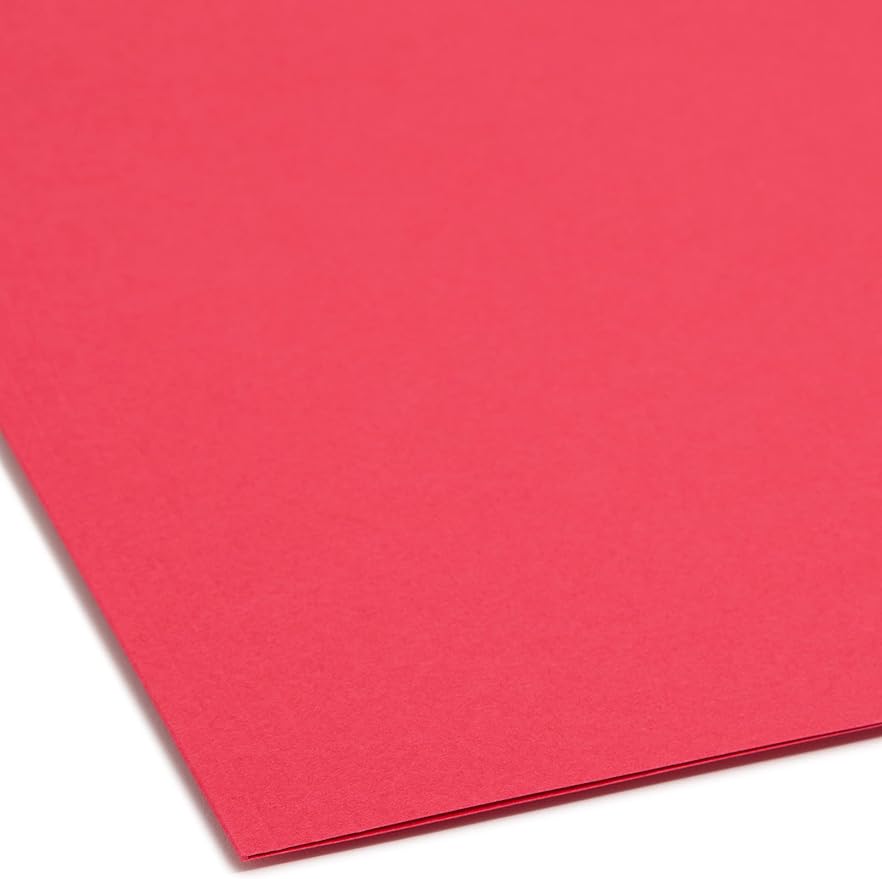 Smead Fastener File Folder, 2 Fasteners, Reinforced 1/3-Cut Tab, Legal Size, Red, 50 per Box (17740) (Pack of 1) - Image 5