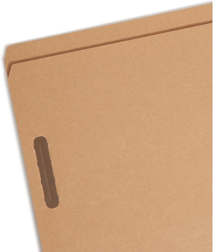 Smead Fastener File Folder, Reinforced Straight-Cut Tab, Letter Size, Kraft, 50 per Box (14813), Brown - Image 3