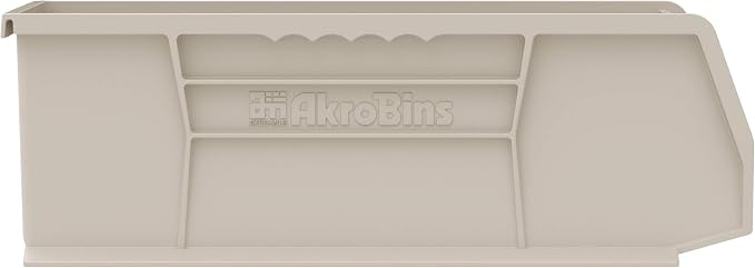 Akro-Mils 30234 AkroBins Plastic Storage Bins, 15"x5"x5", Clear, 12-Pack - Image 2