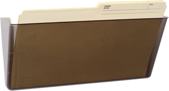 Storex Unbreakable Wall File, 16 x 4 x 7 Inches, Legal, Smoke, Case of 6 (70324U06C) - Image 4