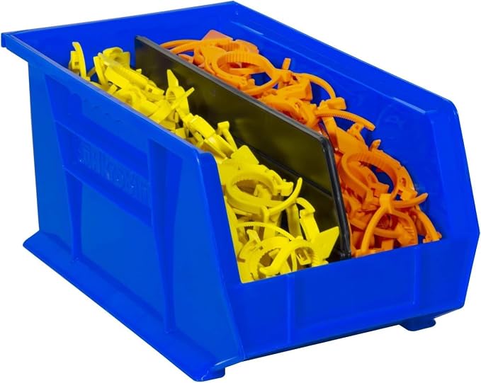 Akro-Mils 30240 AkroBins Plastic Storage Bins, 15"x8"x7", Blue, 12-Pack | Space-Saving Stackable Bins for Garage, Pantry, Craft Organization - Image 8