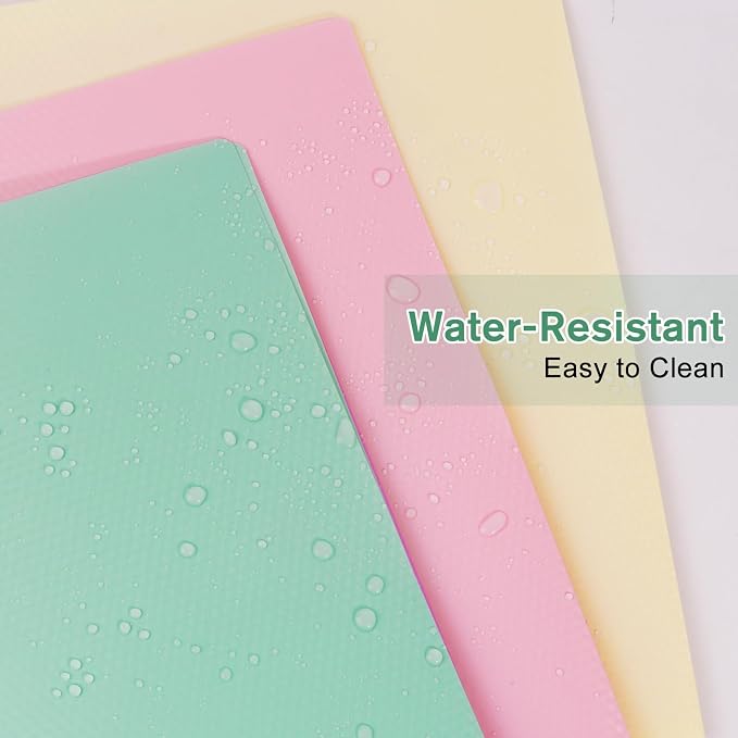 60-Pack Plastic andPockets and Prongs,2-Pocket and3 Fasteners, Pastel Folders Holds 8-1/2" x 11" Paper for School/Office/Home, Green - Image 2