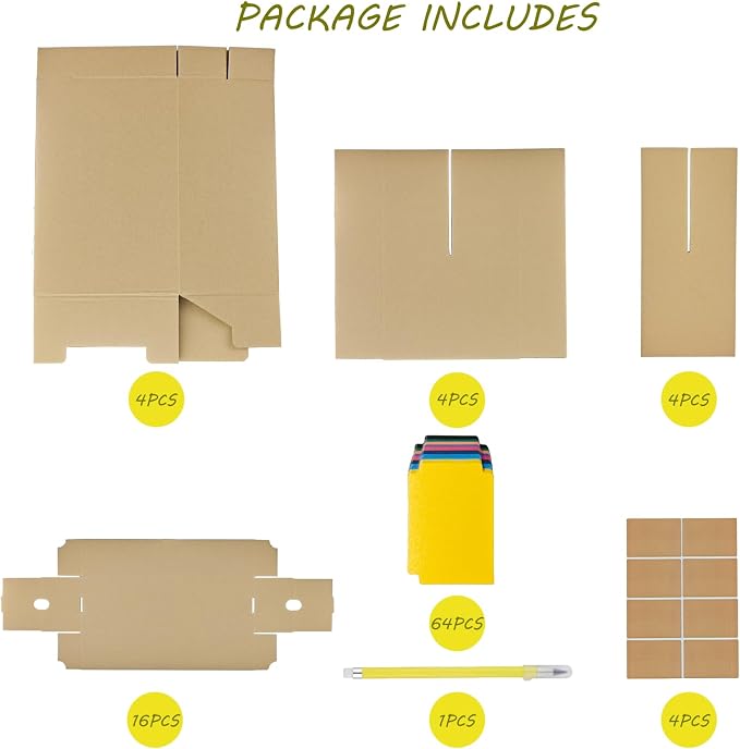 4 Sets Trading Card Storage Boxes, Includes 16-750 CT Boxes & 64 Dividers, 12000+ Trading Cards Organizer for Collectible Card Games, Sports Cards, TCG, with Labels & Pen - Image 3