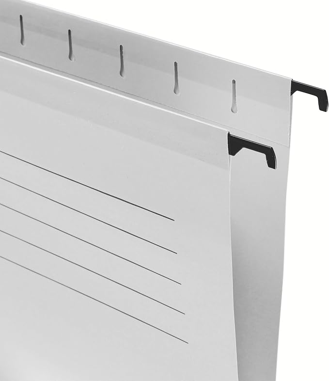 Esselte A4 Reinforced Filing Cabinet Suspension File, Pack 15 Made from Strong 100% Recycled Card, with Tabs and Card Inserts, for Home, Office, School Organisation, Assorted Colours - Image 5