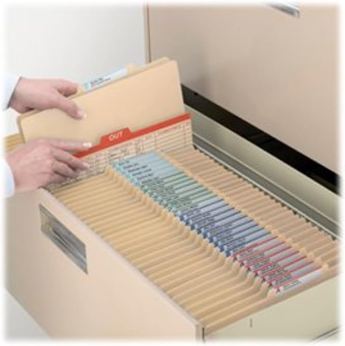 Smead Classification File Folder, 2" Expansion, 2/5-Cut Tab, Letter Size, 10 per Box (2 Dividers, Manila) - Image 8