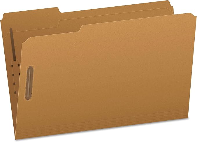 Pendaflex FK312 Pendaflex Kraft 2-Fastener Classification Folder with 1/3 Cut Tabs, 50/Box, Brown, Legal (Pack of 5) by TOPSProducts