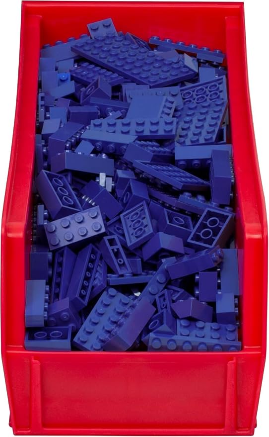Akro-Mils 30234 AkroBins Plastic Storage Bins, 15"x5"x5", Red, 12-Pack | Space-Saving Stackable Bins for Garage, Pantry, Craft Organization - Image 6