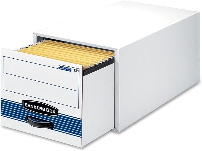 Bankers Box 6-Pack Medium-Duty Storage Drawers, Legal Size, Steel Plus | Get file-cabinet access without the cabinet - stackable drawers save space and keep active records within reach. - Image 5