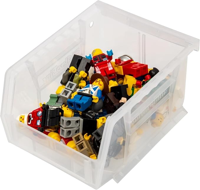 Akro-Mils 30210 AkroBins Plastic Storage Bins, 5"x4"x3", Clear, 24-Pack | Space-Saving Stackable Bins for Garage, Pantry, Craft Organization - Image 15