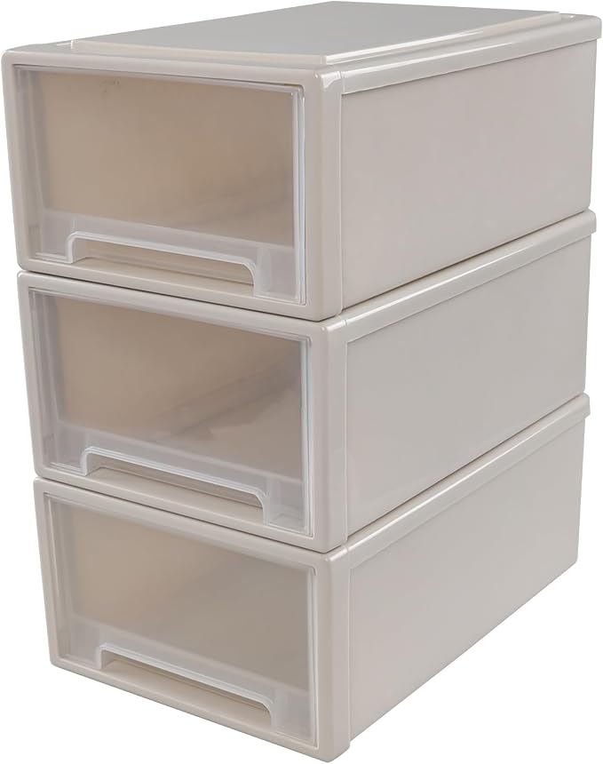 6 Quart Plastic Stacking Storage Drawer Unit, 3 Packs - Image 7
