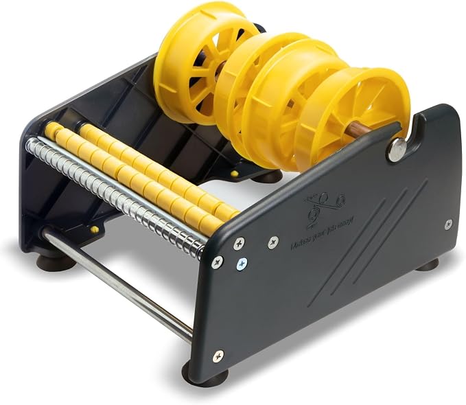 Excell LD-619 Economy Lightweight Label Dispenser (6.5" Wide, 1"/3" Core) | Lightweight plastic dispenser with 4 suction cups. Fits multi-roll labels up to 6.5" (1"/3" core). Pull-and-take easy peel by EXCELL