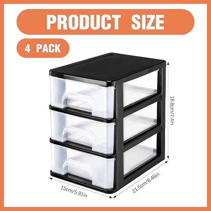12 Pcs/ 4 Pack Plastic Crayon Organizer for Classroom Back to School Crayon Storage Boxes for Marker Pen Art Craft Supplies Crayons Drawer Container for Classroom Office Table with Color Label - Image 2