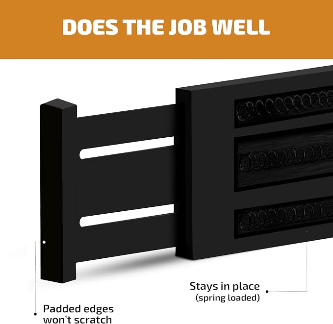 6 Pack Black Drawer Dividers - 6 Inch High for Deep Drawers, Adjustable 11.5 to 17 Inch Expandable Kitchen Drawer Organizer, Spring Loaded Dresser Separator for Clothes, Bedroom, Bathroom, Office - Image 2