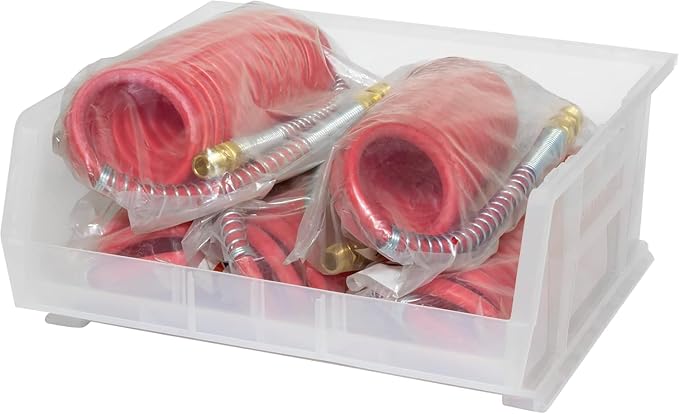 Akro-Mils 30250 AkroBins Plastic Storage Bins, 15"x16"x7", Clear, 6-Pack | Space-Saving Stackable Bins for Garage, Pantry, Craft Organization - Image 12