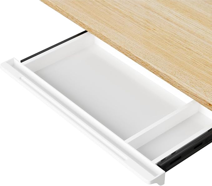 Under Desk Mounted Sliding Drawer to pull out, Attachable Desk Pencil Drawer Ball-Bearing Slides by Unknown