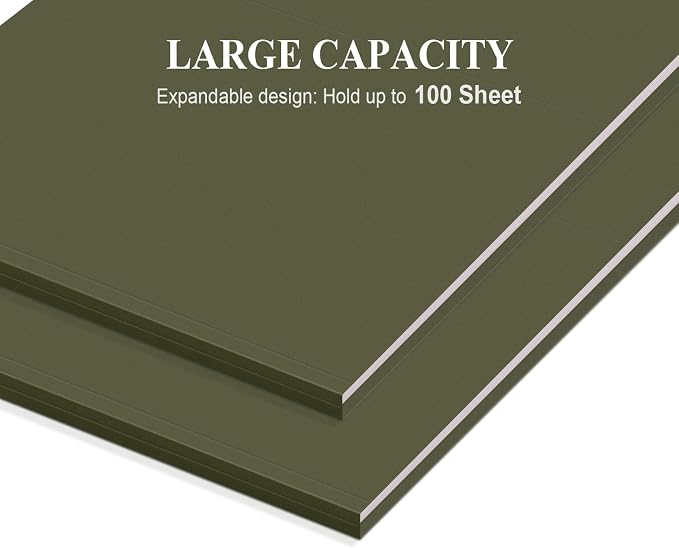 ViVin Hanging File Folders, 1/5-Cut Adjustable Tabs with 24 Per Box, 24 Pack Letter Size Hanging File Folders, Designed for Office Home School Filing Cabinet(Green) - Image 4