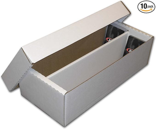 BCW Shoe Storage Card Box - 10 ct | Cardboard Box for Trading Cards, Gaming Cards, and Collectibles | Holds 1600 Standard Cards or 300 3x4 Toploaders | Gaming Card Organizer Box | Assembly Required by BCW