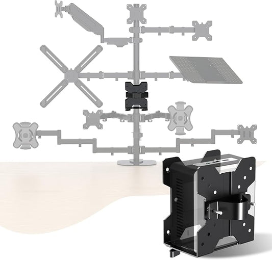 Pholiten Adjustable Thin Client Mini PC Mount Bracket,CPU VESA Under Desk and Monitor Arm Computer Holder | CPU VESA Under Desk and Monitor Arm, Computer Holder by PholitenMonitorArm