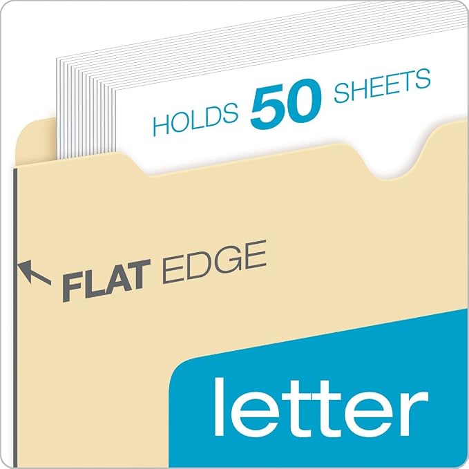 Pendaflex Colored File Jackets, Reinforced Tab, Flat, Letter Size, Assorted Colors (B3010DTAST), 100 Jackets Per Box - Image 3