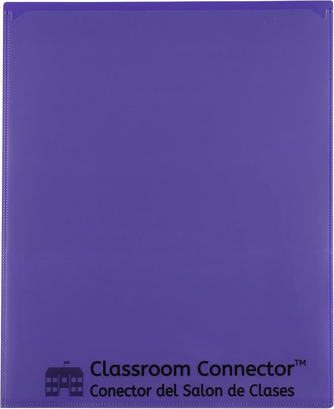 C-Line Classroom Connector School-to-Home Folders, Purple, 25 per Box (32009) (Pack of 6) by C-Line