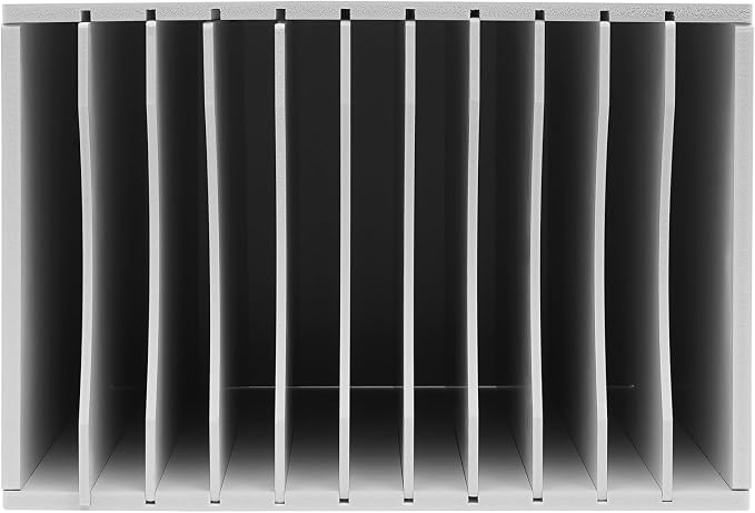 11 Slots Vertical Desktop Sorter, Paper Sorter Organizer with Removable Shelf Document Storage Rack Desk Letter Tray File Sorter Document Holder for Home Office School White - Image 6