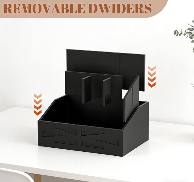Large Mail Organizer Countertop,Farmhouse Desk and Kitchen Countertop Storage, Letter Sorter, Desk Mail and Bill Organizer, Desktop File and Paper Holder - Image 9