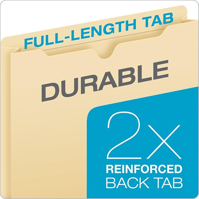 Pendaflex Colored File Jackets, Reinforced Tab, Flat, Letter Size, Assorted Colors (B3010DTAST), 100 Jackets Per Box - Image 4