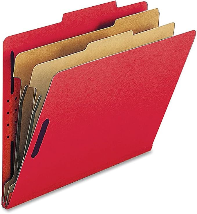 SP17206 Classification Folders, 2-Inch Exp, 2 Dvdrs,Letter,10/BX,BRD by Nature+Saver